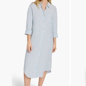 Faherty Laguna Linen Shirt Dress